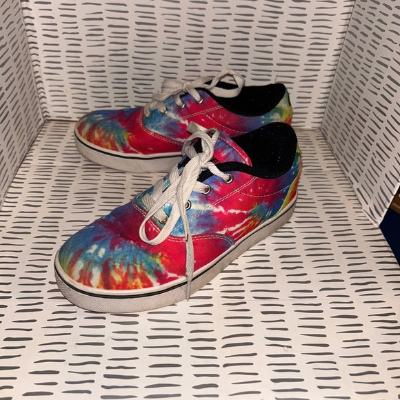Heelys Kids' Roller Sneakers Tie Dye Launch No Wheels Multicolor Skate Youth 5 - Picture 1 of 6